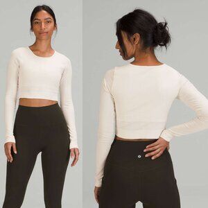 lululemon athletica Cream Crop Top